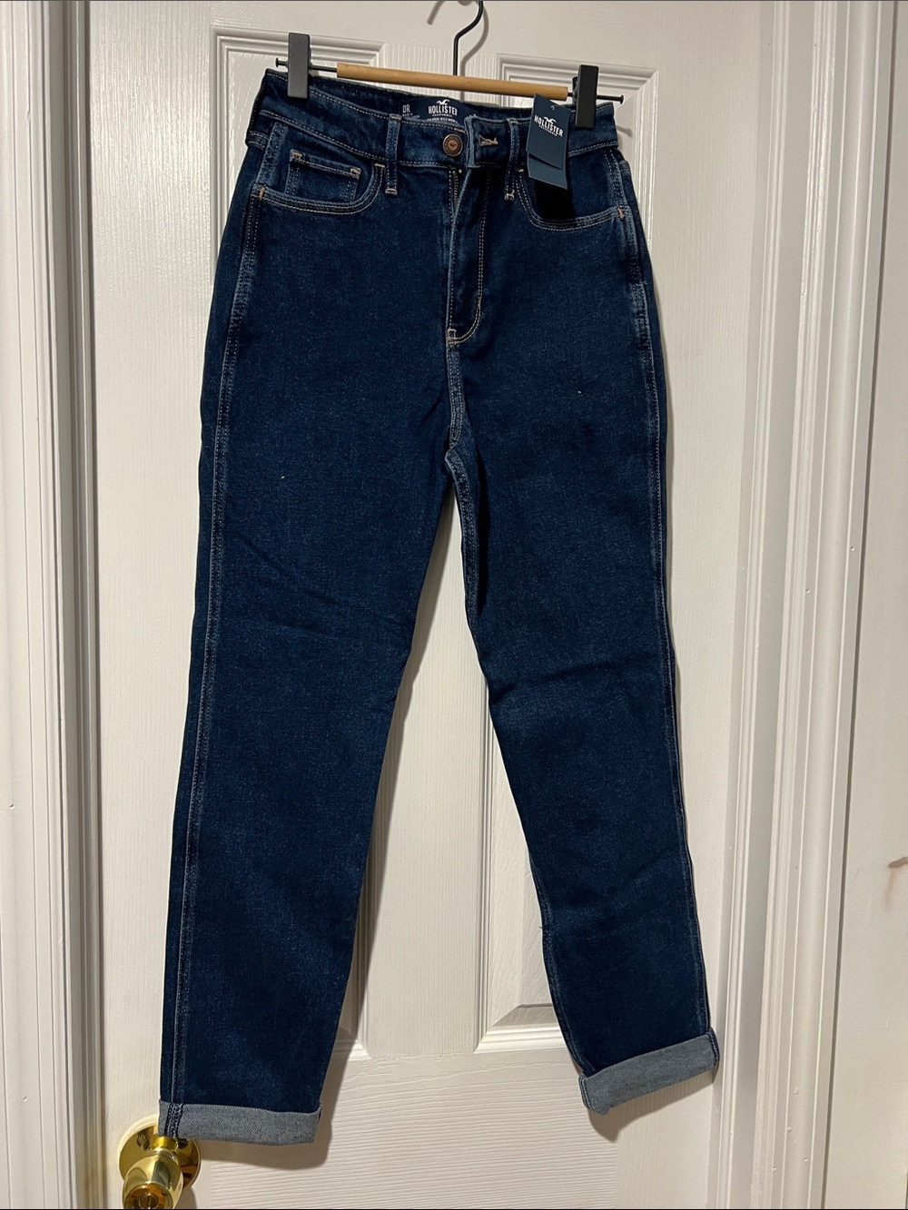 Hollister Dark Indigo Slim Straight Jeans